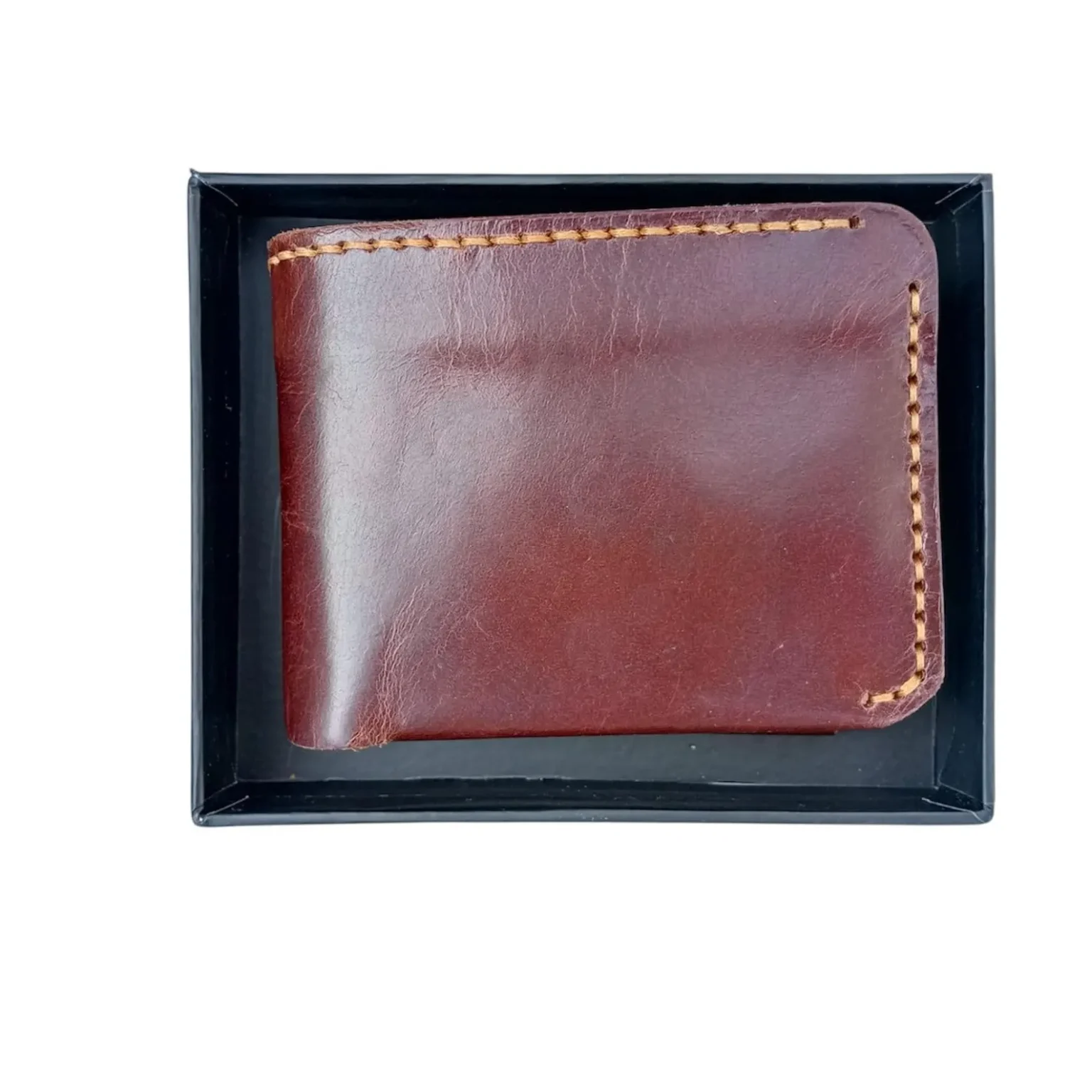 Reddish Handmade Luxury Wallet - premium leather card holder - product photo 3
