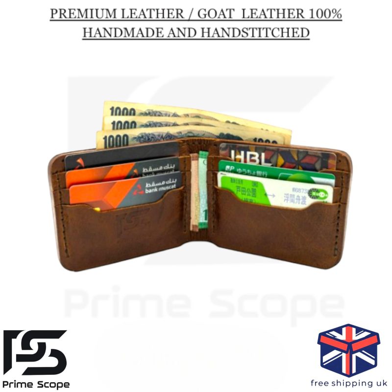 Crazy Horse Leather Wallet - slim men’s card holder - product photo 2